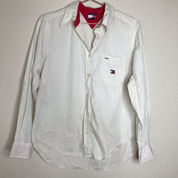 Tommy Hilfiger polka dot button‎ down shirt - Picture 1 of 8